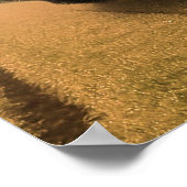 Gorilla, Silber in der Abenddämmerung Poster (Ecke)