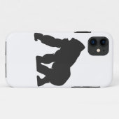 Gorilla-Silhouette Case-Mate iPhone Hülle (Rückseite (Horizontal))
