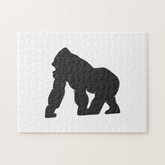 Gorilla-Silhouette Puzzle (Horizontal)