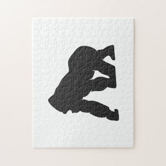 Gorilla-Silhouette Puzzle (Vertikal)