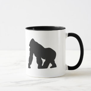 Gorilla-Silhouette Tasse