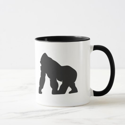 Gorilla-Silhouette Tasse (Rechts)