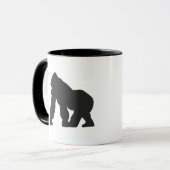 Gorilla-Silhouette Tasse (Vorderseite Links)