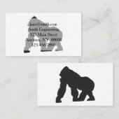 Gorilla-Silhouette Visitenkarte (Vorne/Hinten)