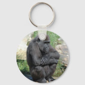 Gorilla Sitting Schlüsselanhänger (Vorderseite)