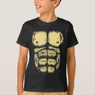 Gorilla Sixpack Halloween Kids Monkey Costume T-Shirt