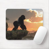 Gorilla-Sonnenuntergang Mousepad (Mit Mouse)