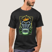 Gorilla Spaß King Angry Ape Monkey Primat Macaq T-Shirt (Vorderseite)