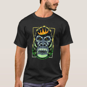 Gorilla Spaß King Angry Ape Monkey Primat Macaq T-Shirt