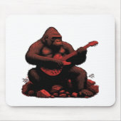 Gorilla spielt Gitarre Mousepad (Vorne)