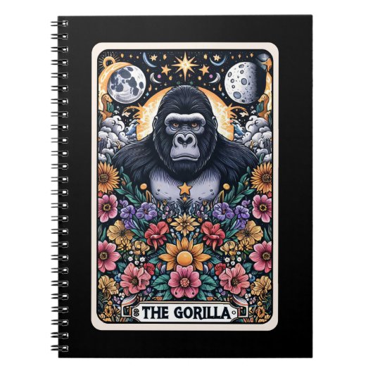 Gorilla Spirit Tarot Card Notebook Notizblock (Vorderseite)