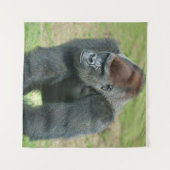 Gorilla-Sprache der Stärke Wandteppich (Vorderseite (Horizontal))