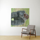 Gorilla-Sprache der Stärke Wandteppich (Beispiel (Horizontal))