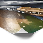 Gorilla Spritzer Kunstvoll wandern im Valle Verzas Fotodruck (Ecke)