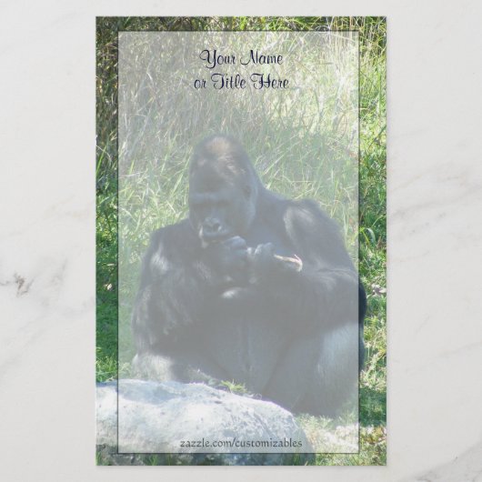 Gorilla Stationery Briefpapier (Vorderseite)