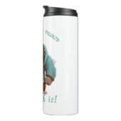 Gorilla Stubborn kümmert sich um Niedlichen zauber Thermosbecher (Nach rechts gedreht)