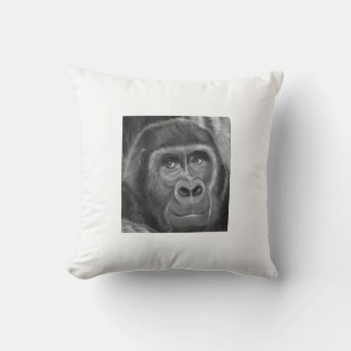 Gorilla sucking fingers Cushion2 指しゃぶりのゴリラクッション Kissen