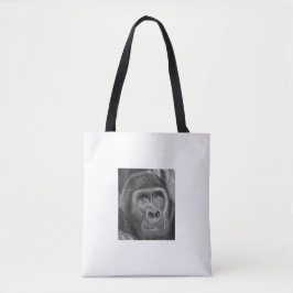 Gorilla sucking fingers Tote bag2 指しゃぶりのゴリラトートバッグ Tasche