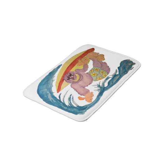 Gorilla Surfer Badematte (Schrägansicht)