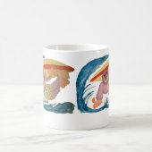 Gorilla Surfer Kaffeetasse (Mittel)