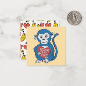 Gorilla "Tag You re It" Valentinkarte Mitteilungskarte (Vorderseite/Rückseite Beispiel)