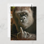 Gorilla Tall Man Postkarte (Vorne/Hinten)