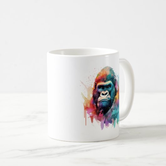 Gorilla-Tasse Kaffeetasse (VorderseiteRechts)