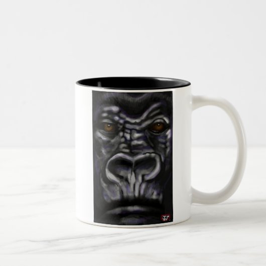 Gorilla-Tasse Zweifarbige Tasse (Rechts)