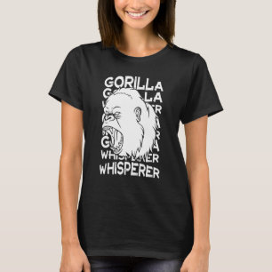 Gorilla Tier Zitat Affe Lebensraum Silverback Wes T-Shirt