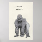 Gorilla-Triviale Poster (Vorne)