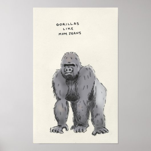 Gorilla-Triviale Poster (Vorne)