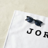 Gorilla-Typ | addieren Ihren Namen Strandtuch (Beispiel)