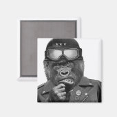 Gorilla Typ Magnet (Vorderseite/Rückseite)
