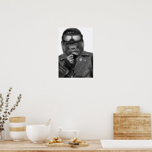 Gorilla Typ Poster (Küche)