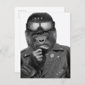 Gorilla Typ Postkarte (Vorne/Hinten)