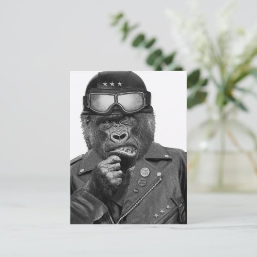 Gorilla Typ Postkarte (Stehend Vorderseite)