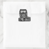 Gorilla Typ Quadratischer Aufkleber (Tasche)