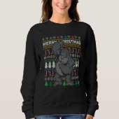 Gorilla Ugly Christmas Sweater Wildlife Series Sweatshirt (Vorderseite)