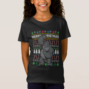 Gorilla Ugly Christmas Sweater Wildlife Series T-Shirt