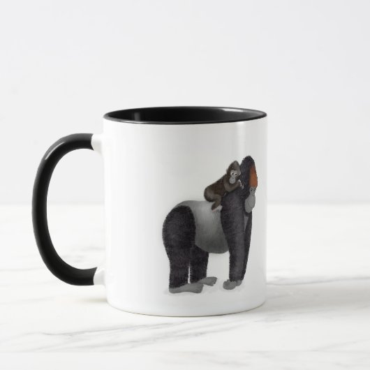 Gorilla und baby "Great Papa" Tasse (Links)