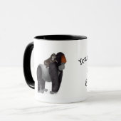 Gorilla und baby "Great Papa" Tasse (Vorderseite Links)