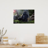 Gorilla und die Sonne Poster (Küche)