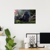 Gorilla und die Sonne Poster (Heimbüro)