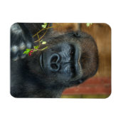 Gorilla und sein Berries-Foto Magnet (Horizontal)