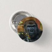 Gorilla und seine Berries Button (Vorne & Hinten)