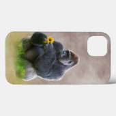 Gorilla und Yellow Daisy Case-Mate iPhone Hülle (Rückseite (Horizontal))