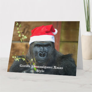 Gorilla Unfug: Weihnachtsstil Karte