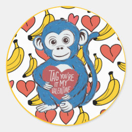 Gorilla Valentines Sticker