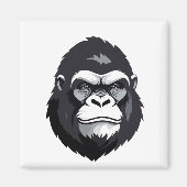 Gorilla Vector Art Animal Modern Urban Graphic Magnet (Vorne)