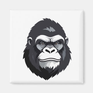 Gorilla Vector Art Animal Modern Urban Graphic Magnet